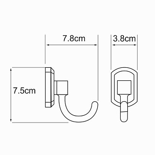 Крючок К-3023 WasserKRAFT