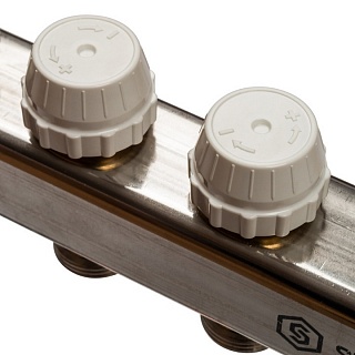 Коллектор 4-вых. нерж. ст. в сборе без расходомеров (SMS 0912 000004) STOUT