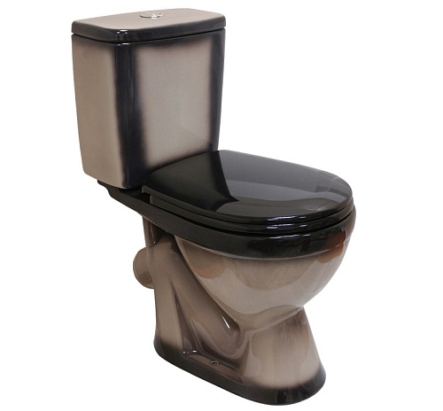 Унитаз-комп "Лира" декор черный (КСФ) 