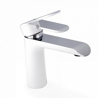 Смеситель для умывальника, белый/хром, Calipso, IDDIS, CALSB00i01