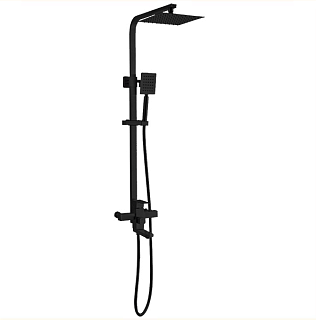 Душевая система HARD нерж. черный d35 с поворотным изливом 3505/С ARGO 43969 