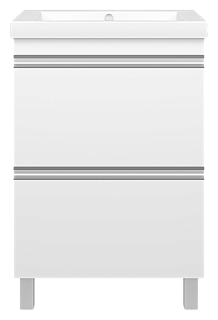 Комплект мебели 60 "Ингрид-60" напольная 2 ящ. эмаль MISTY (ум.Анита,58)