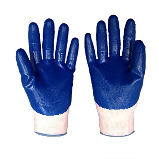 Перчатки "НейпНит" (нейлон+нитрит) цв.синий р.10