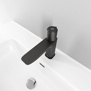 Смеситель для умывальника с инновационным управлением Push Control, графит, Slide, IDDIS, SLIGMBTi01