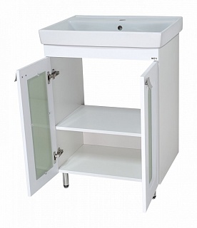 Комплект мебели 60 "Урал-60" напольная 2 дв., стекло MISTY (ум.Енисей-60/COMO-60)