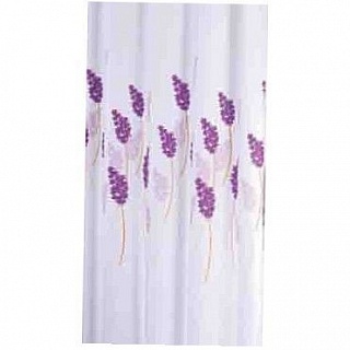 Штора для ванной комнаты, IDDIS, 200*200 см, полиэстер, Lavender happiness,SCID120P