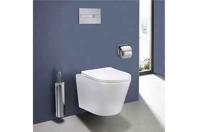 Унитаз подвесной безободковый Vincea "Piatti" белый .сиденье slim м/л  VT1-11S ВЫГОДА!!