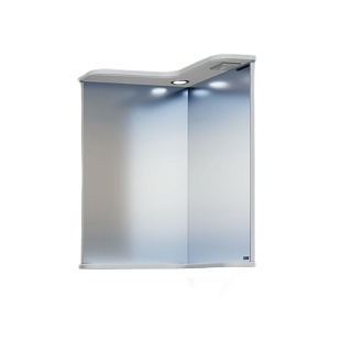 Зеркало СанТа "Аврора" угловое 65х73х47 с подсветкой и розеткой