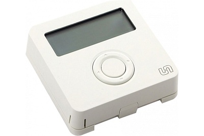 Термостат комнатный электронный НО/НЗ с дисплеем, проводной, модель RT341I2000