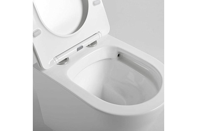 Унитаз подвесной безободковый Vincea "Piatti" белый .сиденье slim м/л  VT1-11S ВЫГОДА!!