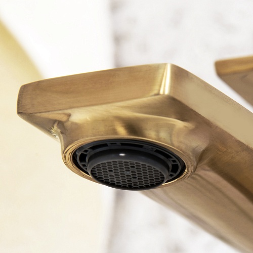 Смеситель д/умывальника "Aisch" (5503Н)  высокий золото  WasserKraft