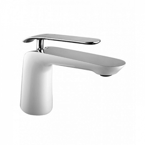 Смеситель д/умывальника "MELANGE" (4906CW)  хром/белый LEMARK 