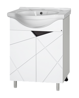 Комплект мебели 60 "Грани-60" напольная 2 дв. MISTY (ум.Соната Экокерама,60-0112) СНЯТ С ПРОИЗВОДСТВА