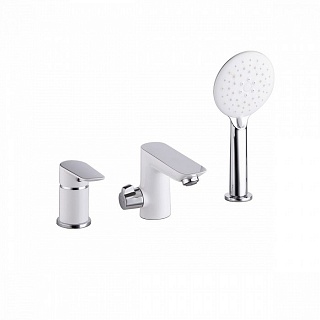 Смеситель на борт ванны на 3 отверстия с керамическим дивертором, Cloud, IDDIS, CLOSB30i07