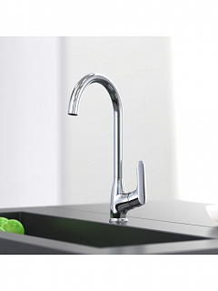 Смеситель д/кухни "Takase" (TAK-1013) высокий излив TOKITO