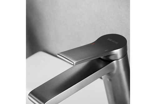 Смеситель д/раковины SHEVANIK оружейная сталь S8301T