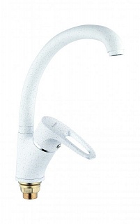 Смеситель д/кухни G-lauf (9G4-A181KW/A180KW/9G-9180KW) ф40 лат. бок.с гайкой белый