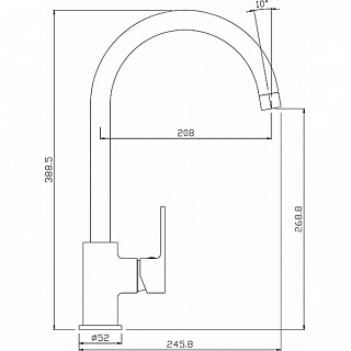Смеситель д/кухни TIMOS картридж d35 3503/L  ARGO 41085 снят с производства!!!
