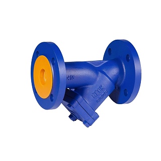 Фильтр сетчатый фланцевый Ду40 REON тип RSV07, PN16, Тmax=300°С, корпус чугун GG25 (040RSV07) (136501)