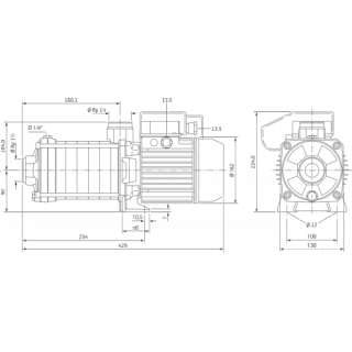 Насос MHIL 904-E-1-230-50-2 (4083918) 1-ф., повысительный