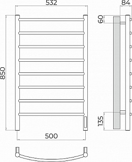  "" 500850 8   (RAL 7024) TERMINUS