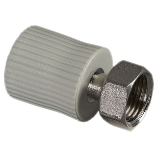 Переходник с мет.с накид. гайкой 20х3/4"  FV-Plast