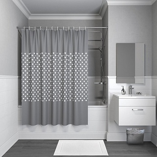 Штора для ванной комнаты, IDDIS, 200*240 см, полиэстер, Basic B44P224i11 