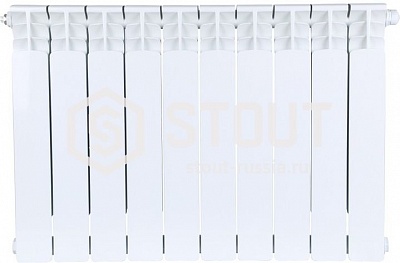 Радиатор биметаллический нижнее правое под.SRB-0320-050011  STOUT Space 500 11 секции ВЫГОДА