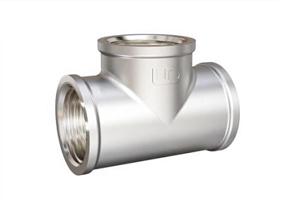 Тройник 1-1/2-1  г/г/г  латунь никель. LD (16)