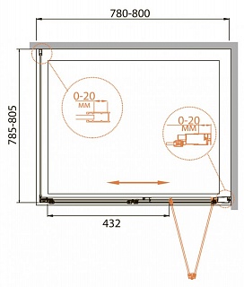 ДУШЕВОЙ УГОЛОК CEZARES RELAX-AS-1 80-C-Bi-IV