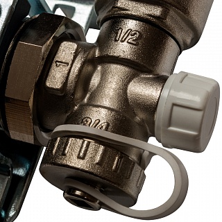 Коллектор 13-вых. нерж.ст. с кранами, терм., воздухоотв.. (SMS 0912 000013) STOUT