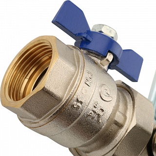 Коллектор 7-вых. латун. с расходомер. (SMB 0473 000007) STOUT 