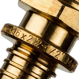 Переходник с нар. резьбой 16х1/2" (10/120) (SFA-0001-001612) STOUT