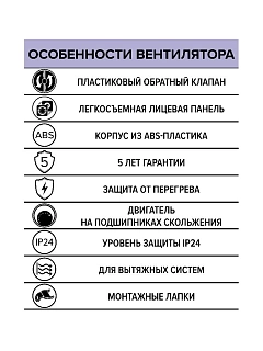 Вентилятор WAVE 120C D120 с обратным клапаном 