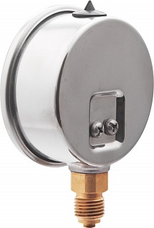 Манометр  0...25 bar (0...2,5МРа), ТМ-320Р.00 (63мм, G 1/4, кл. точ.1,5) (с глицерином) (РОСМА) (6692)