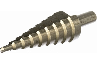 Сверло ступенчатое FIT HSS (P6M5) по металлу, 9 ступеней, 4-20 мм 36395