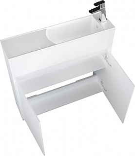 Комплект мебели 80 "Stretto-80" подвес., белый глян. 2 ДВ 1 Марка (ум.Акриловый+сифон+донный клапан) АКЦИЯ!!!