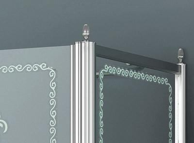 ДУШЕВОЙ УГОЛОК CEZARES RETRO A-R-2-100-SCORREVOLE-CP-Br