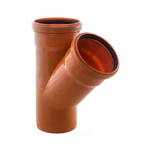 Тройник 110*110*45* нар НПВХ SN4  Хемкор