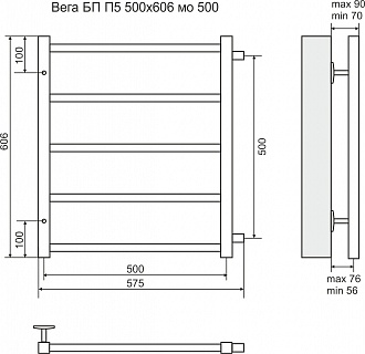  500600 6 / / 500 ""   (RAL 9005) TERMINUS 