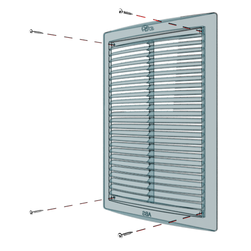 Решетка 1515РЦ Ivory  150х150,слоновая кость (60)