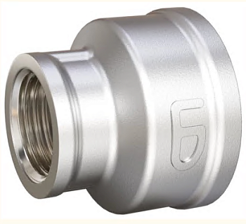 Муфта переходная  1 1/2" х 1 1/4" латунь никель LD (16шт)