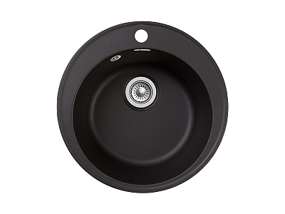Мойка комп. GRANFEST QUARZ GF-Z-08  (d480мм) черный