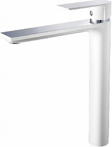 Смеситель д/раковины высокий Haiba HB11505-8 белый/хром