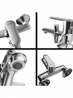 Смеситель д/ванны "Kanda" (KAN-1014) короткий излив TOKITO