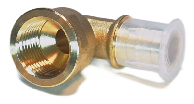 Угольник с вн. резьбой латунный 20х1/2''  (HFWQE00060) Hipex (50)