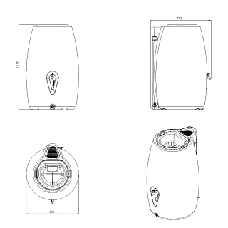 Емкость декоративная Country 300л (В*Д*Ш 1200х741х688мм) Выгода