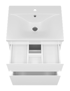 Комплект мебели 60 "Лаки-60" напольная 2 ящ. белый MISTY (ум.Royce Abby-60)