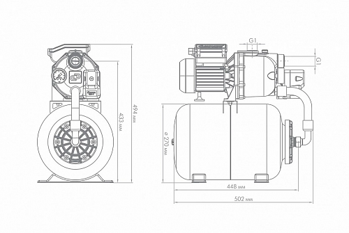 Насосная станция "Джамбо" 60/35Ч-24