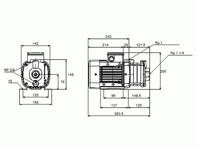 Насос CM-А 5-4 (0,67 кВт, 1х230V) 96806833